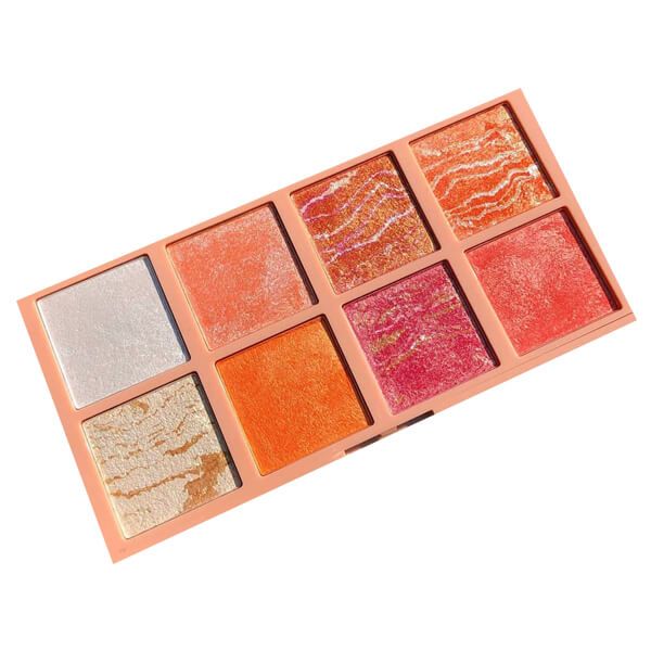 Bảng Phấn Má Hồng & Bắt Sáng Sivanna Colors WilD Glowing Ultra Pro Cheek & Highlight Palette HF3017