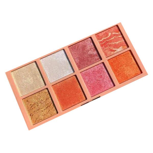 Bảng Phấn Má Hồng & Bắt Sáng Sivanna Colors WilD Glowing Ultra Pro Cheek & Highlight Palette HF3017