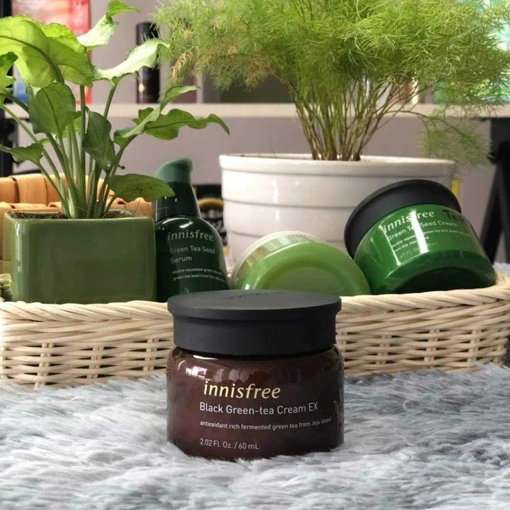 Mặt Nạ Trà Xanh Đen Innisfree Black Green Tea Mask EX