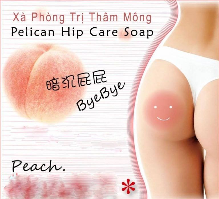  Xà Phòng Trị Thâm Mông Nhật Pelican Hip Care Soap 