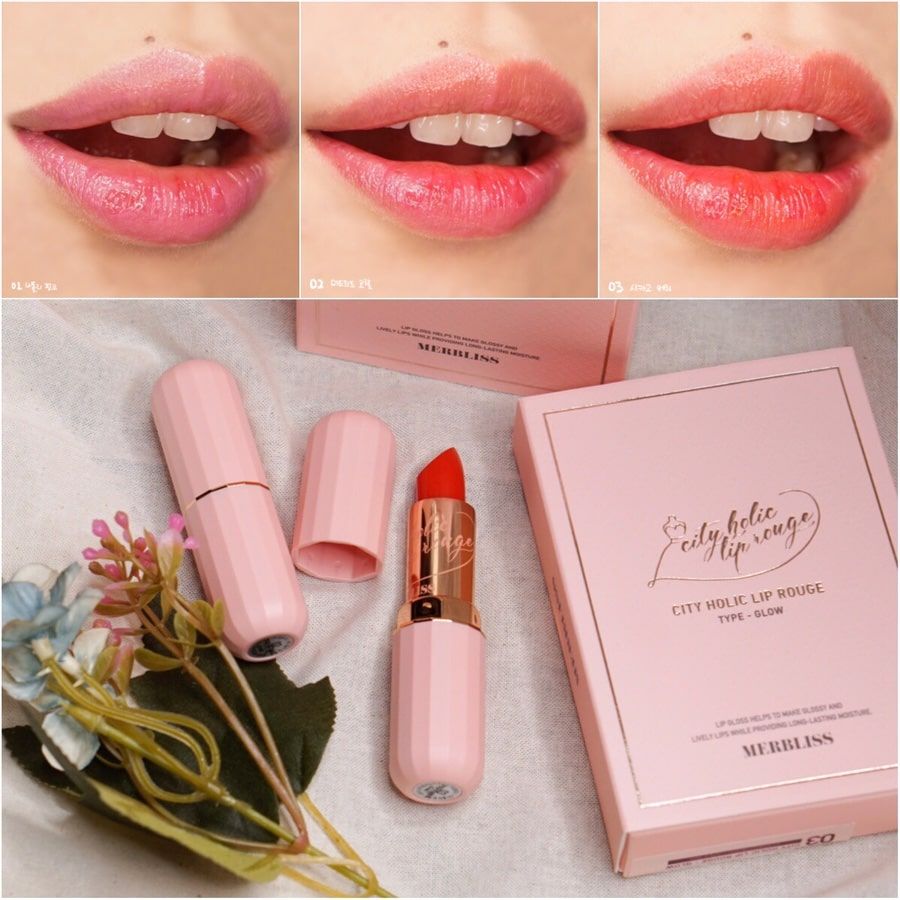  Son Merbliss City Holic Lip Rouge Glow 