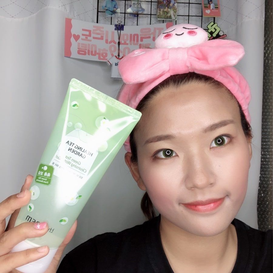 Sửa Rửa Mặt Dạng Gel The Saem Healing Tea Garden Green Tea Cleansing Water Gel 200ml
