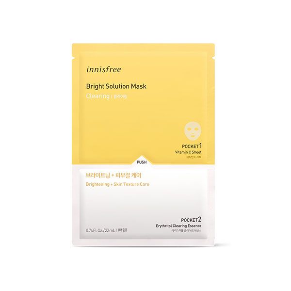 Mặt Nạ Vitamin C Dưỡng Sáng Da Innisfree Bright Solution Mask 22ml