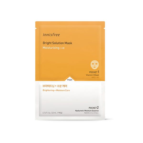 Mặt Nạ Vitamin C Dưỡng Sáng Da Innisfree Bright Solution Mask 22ml