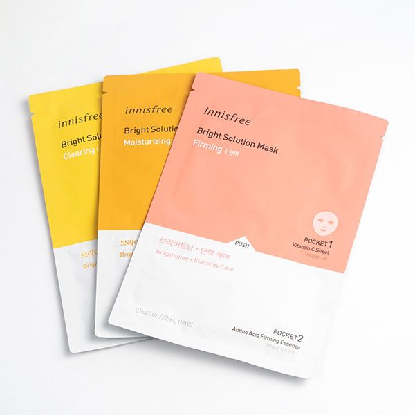 Mặt Nạ Vitamin C Dưỡng Sáng Da Innisfree Bright Solution Mask 22ml