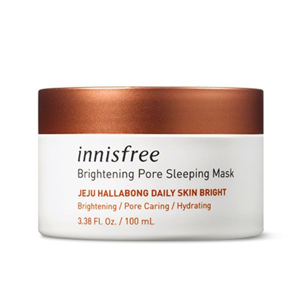 Mặt Nạ Ngủ Dưỡng Trắng, Chăm Sóc Lỗ Chân Lông Innisfree Brightening Pore Sleeping Mask 100ml (HALLABONG)