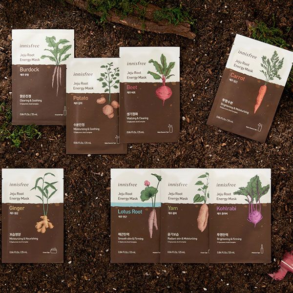 Mặt Nạ Giấy Dưỡng Da Chiết Xuất Từ Củ Rễ Innisfree Jeju Root Energy Mask 25ml