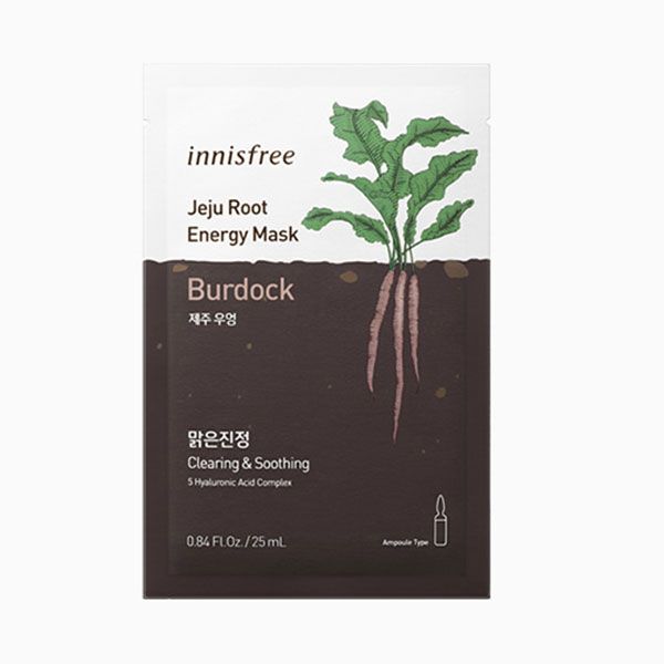 Mặt Nạ Giấy Dưỡng Da Chiết Xuất Từ Củ Rễ Innisfree Jeju Root Energy Mask 25ml