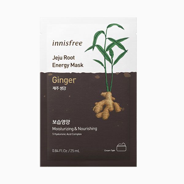 Mặt Nạ Giấy Dưỡng Da Chiết Xuất Từ Củ Rễ Innisfree Jeju Root Energy Mask 25ml