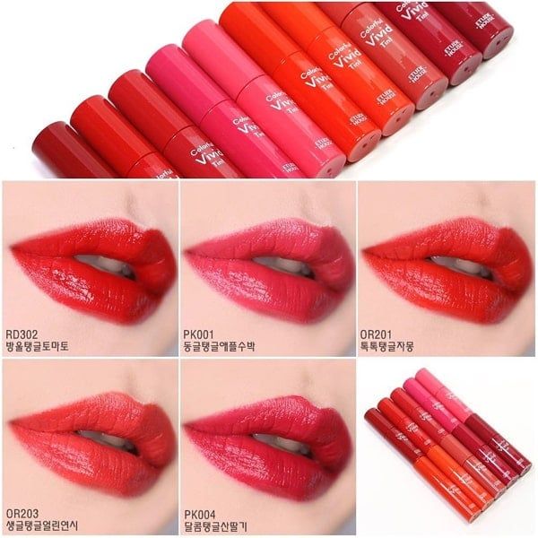  Son Tint Dưỡng Ẩm Môi Etude House Colorful Vivid Tint (DATE 11.12.2022) 