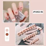  Hộp 24 Móng Tay Giả Đính Hạt, Đá Nails Box Cao Cấp Nội Địa Trung Kèm Keo Dán + Dũa Móng 