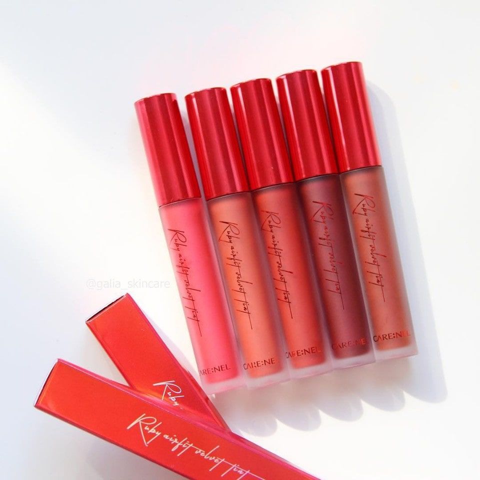 Son Kem Lì Lên Màu Siêu Chuẩn, Siêu Mịn Mịn Carenel Ruby Airfit Velvet Tint