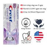  Kem Đánh Răng Trắng Răng Gấp 3 Lần CREST 3D White Brilliance Vibrant Peppermint - 110g 