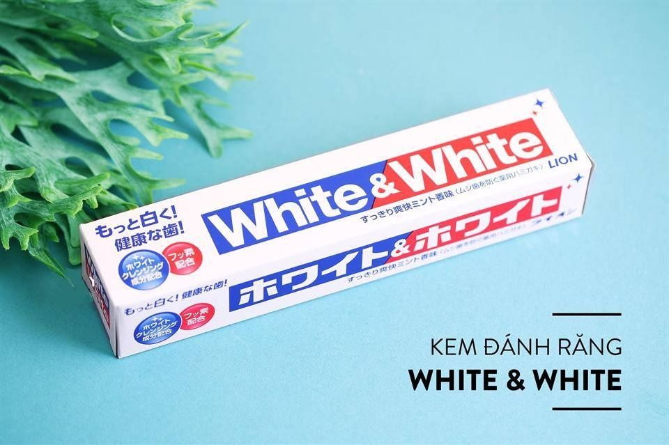  Kem đánh răng White & White Lion Nhật Bản 