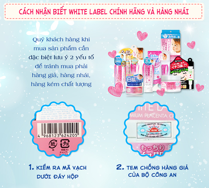 Kem Dưỡng Trắng Da Tinh Chất Nhau Thai Placenta White Label