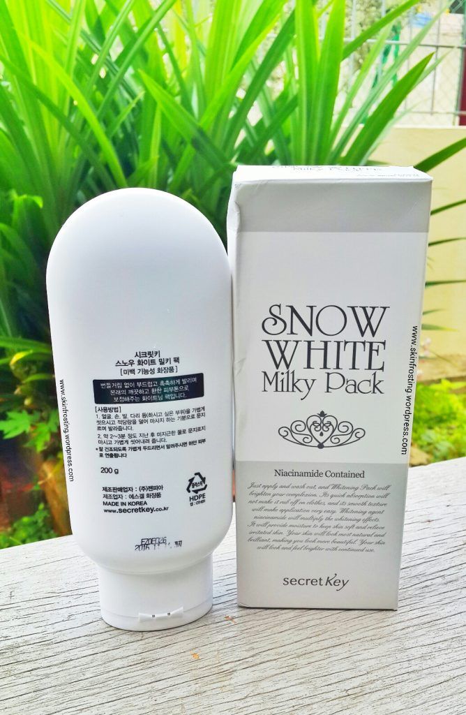  Kem tắm trắng da SECRET KEY Snow White Milky Pack 