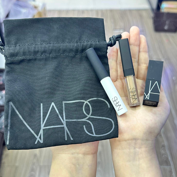  Set NARS Trang Điểm 3 Món Mini - Son+Che khuyết điểm+Kem Lót Mắt 