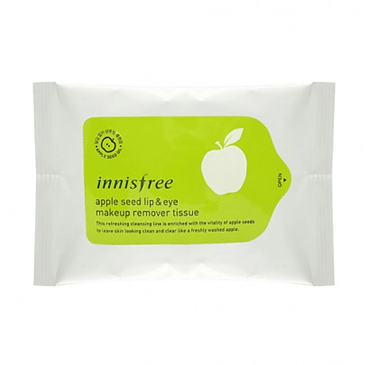 Khăn Giấy Tẩy Trang Innisfree Apple Seed Lip& Eye Makeup Remover