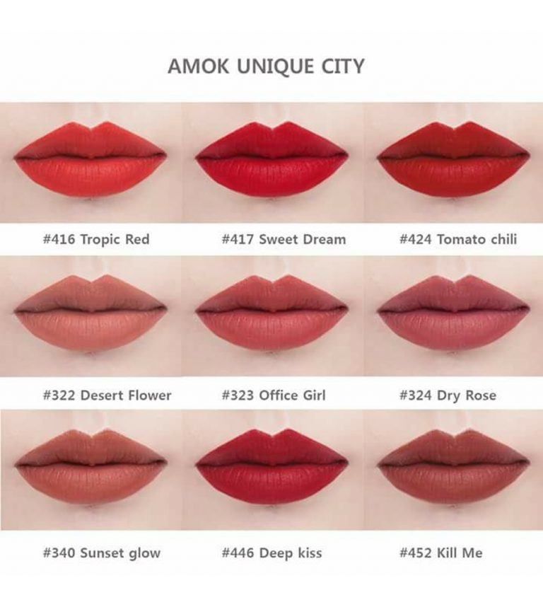 Son Thỏi Lì Amok Unique City Technical Matte Lipstick