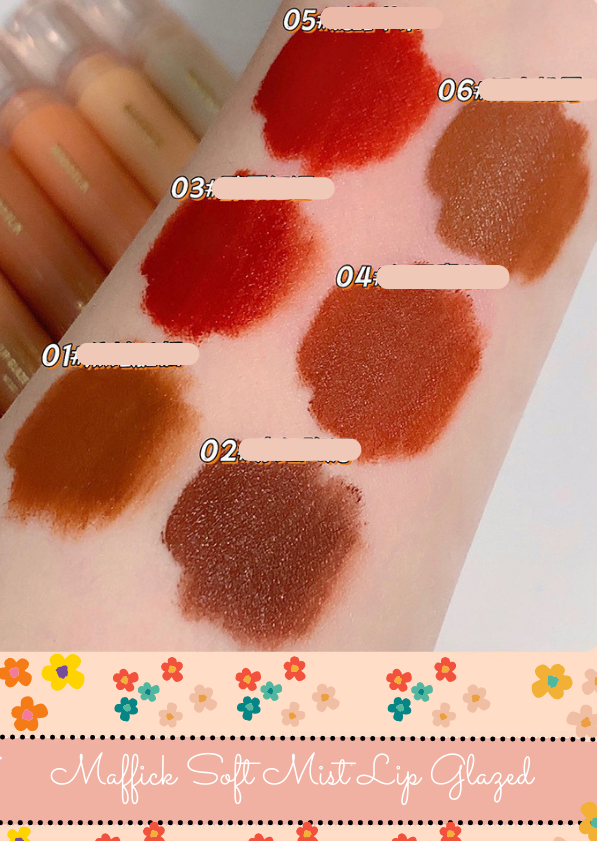  Son Kem Lì Trà Sữa Ngọt Ngào MAFFICK Soft Mist Lip Glazed Nội Địa Trung 