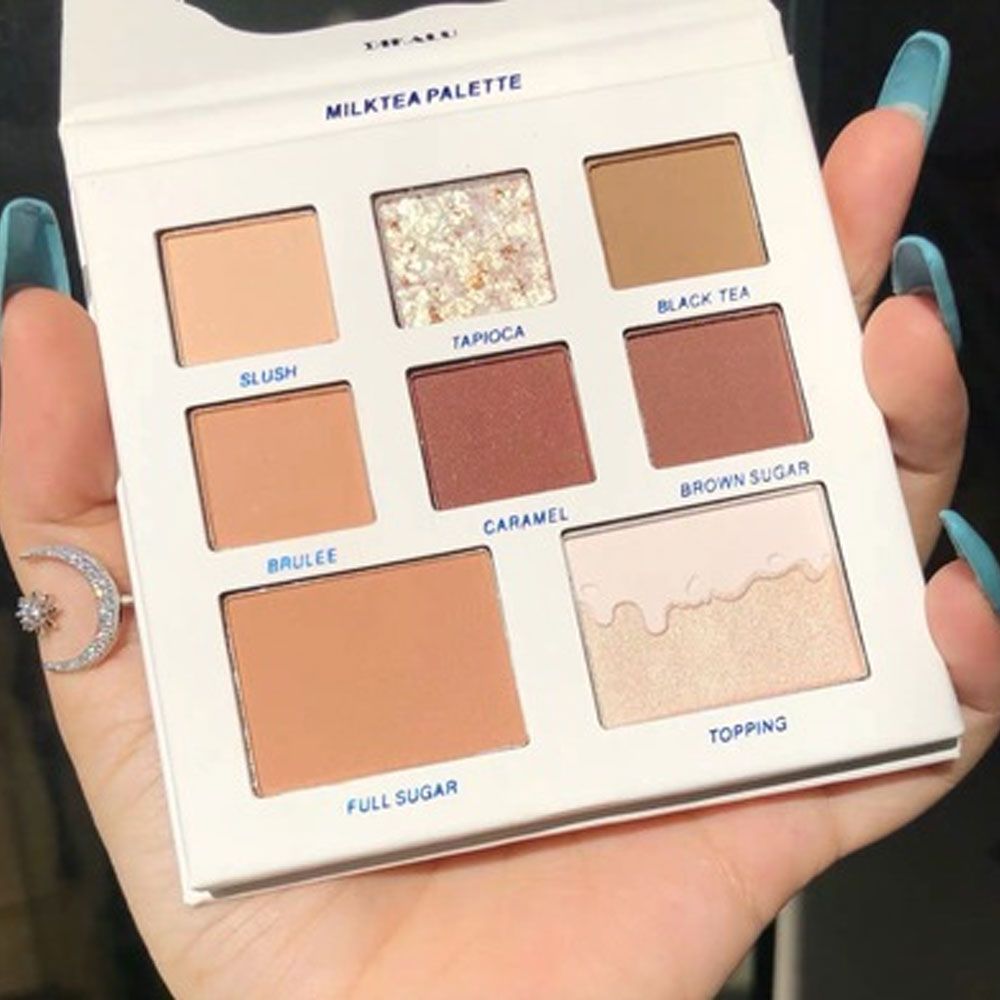Bảng Phấn Mắt Dikalu Trà Sữa 8 Ô Màu Milk Tea Palette Nội Địa Trung Chính Hãng