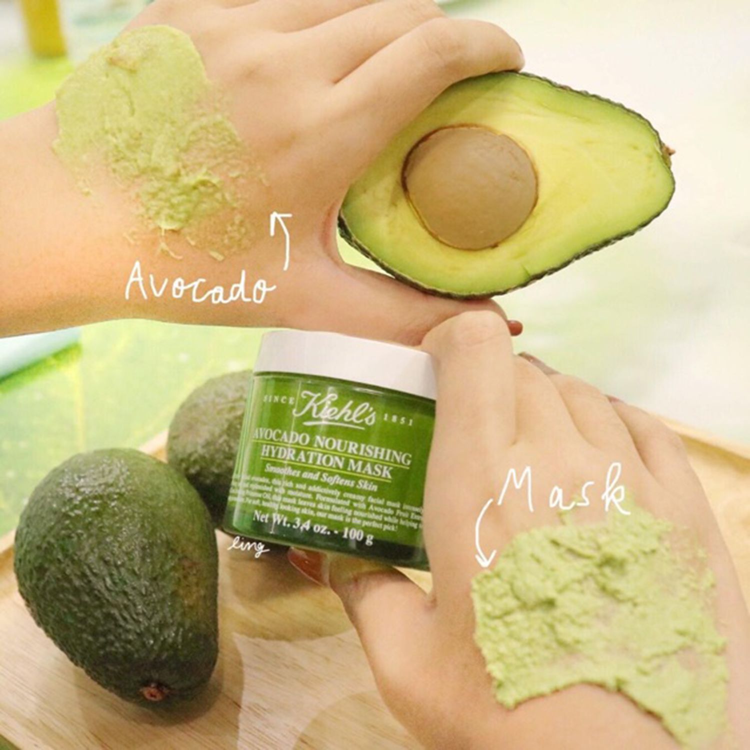 Mặt Nạ Bơ Cấp Ẩm Kiehl's Avocado Nourishing Hydrating Mask Mini Size