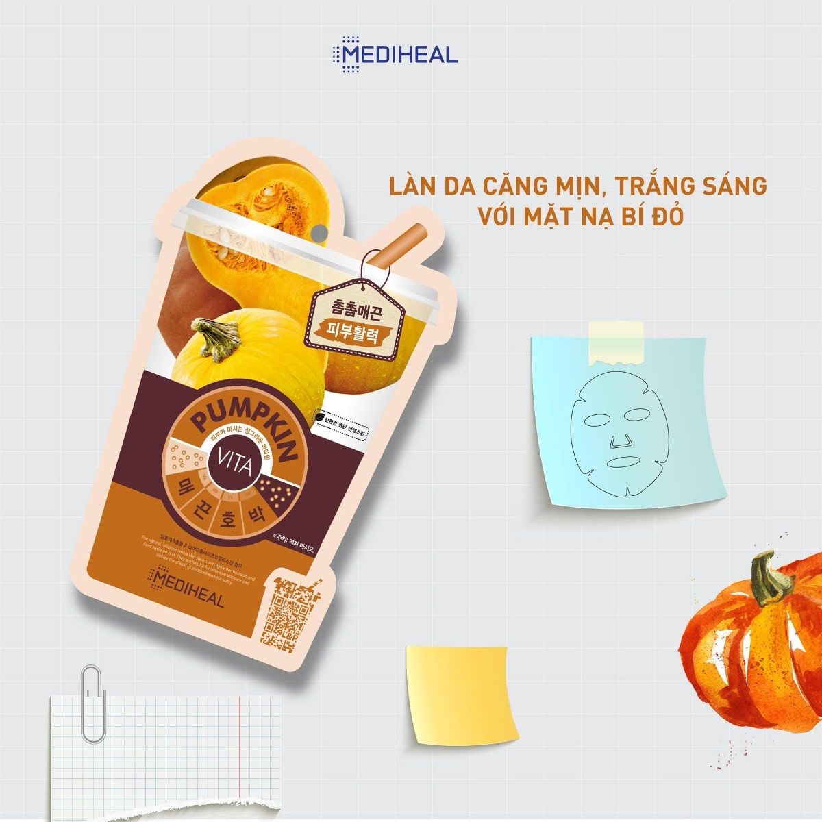 Mặt Nạ Chiết Xuất Từ Hoa Quả Mediheal Vita Mask