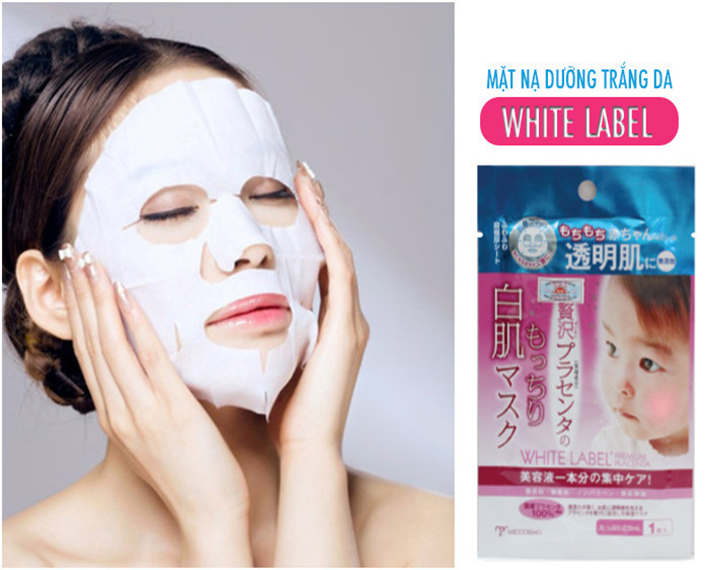 Mặt Nạ Miếng Dưỡng Trắng Da White Label Premium Placenta Face Mask