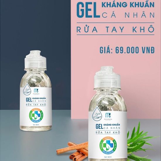 Gel Rửa Tay Khô Kháng Khuẩn Cá Nhân MC Pharma 120ml