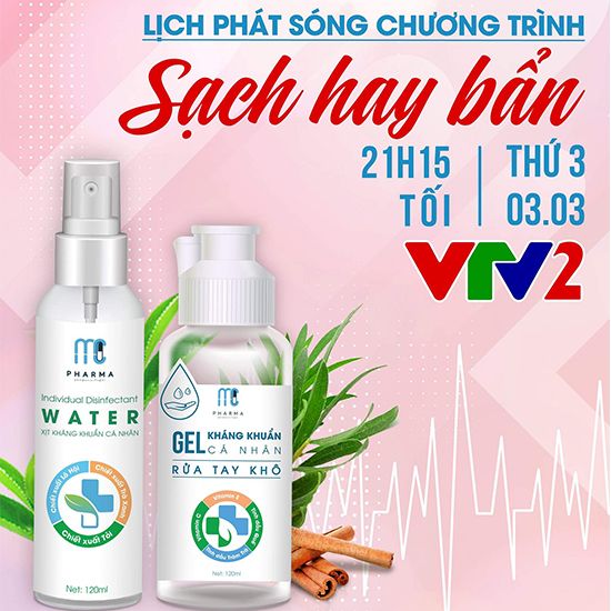 Gel Rửa Tay Khô Kháng Khuẩn Cá Nhân MC Pharma 120ml