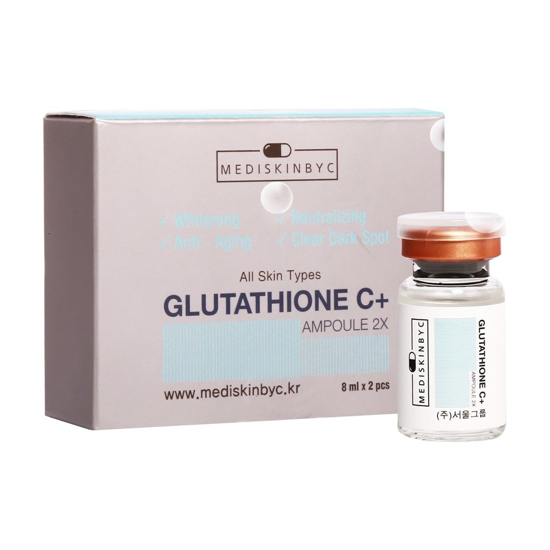 Set 2 Chai Serum MediskinbyC Glutathione C- Idebenone Ampoule 2X