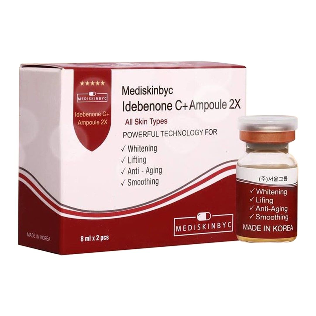 Set 2 Chai Serum MediskinbyC Glutathione C- Idebenone Ampoule 2X