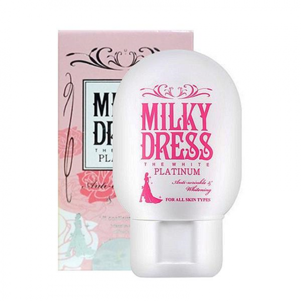  Kem Dưỡng Trắng Da, Chống Lão Hóa Milky Dress The White Platinum 