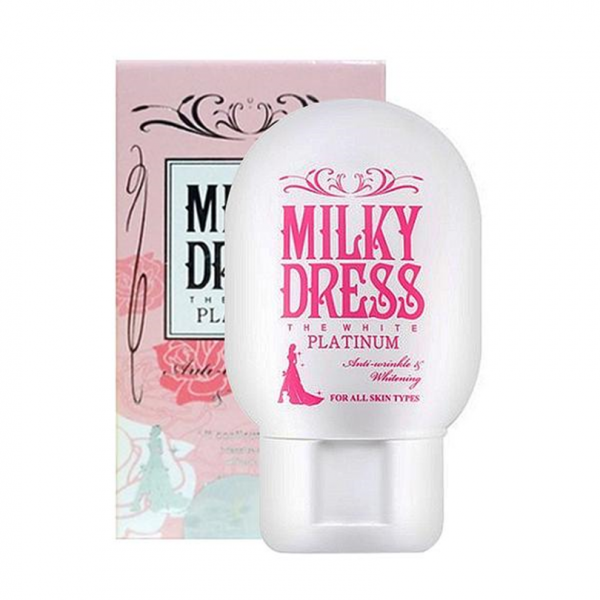 Kem Dưỡng Trắng Da, Chống Lão Hóa Milky Dress The White Platinum
