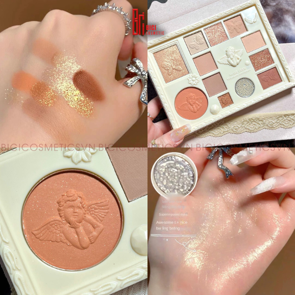 Bảng Màu Mắt 12 Ô Vũ Trụ Thiên Thần MUGE LEEN Western Antigues Eye Shadow