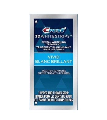  Miếng Dán Trắng Răng Cho Răng Nhạy Cảm CREST 3D Whitestrips Vivid Blanc Brillant (30 Phút) 