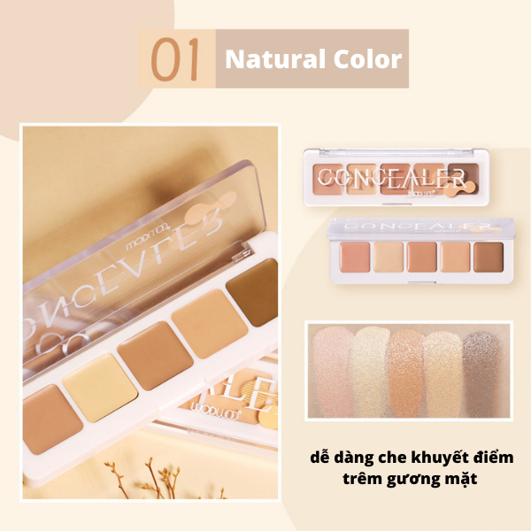 Bảng Che Khuyết Điểm 5 ô WODWOD Concealer Pallete Nội Địa Trung