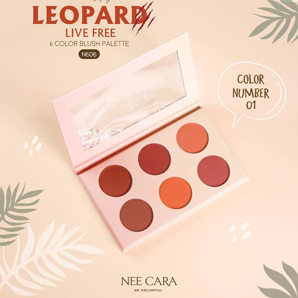 Bảng Phấn Má 6 ô Nee Cara Leopard N606