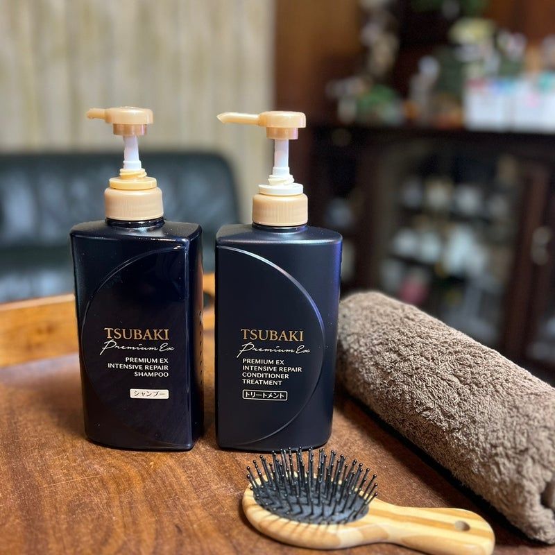 Dầu Gội TSUBAKI Dòng Premium Chuyên Phục Hồi Hư Tổn Tái Tạo Tóc Tsubaki Premium Ex Intensive Repair
