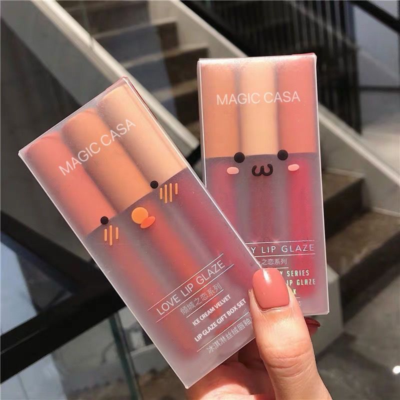 Set Son Kem Lì Magic Casa Love Lip Glaze Nội Địa Trung