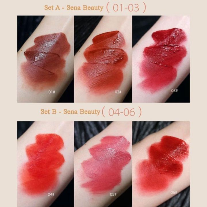  Set 3 Son Kem HERORANGE Fluffy Lip Glaze Nội Địa Trung 