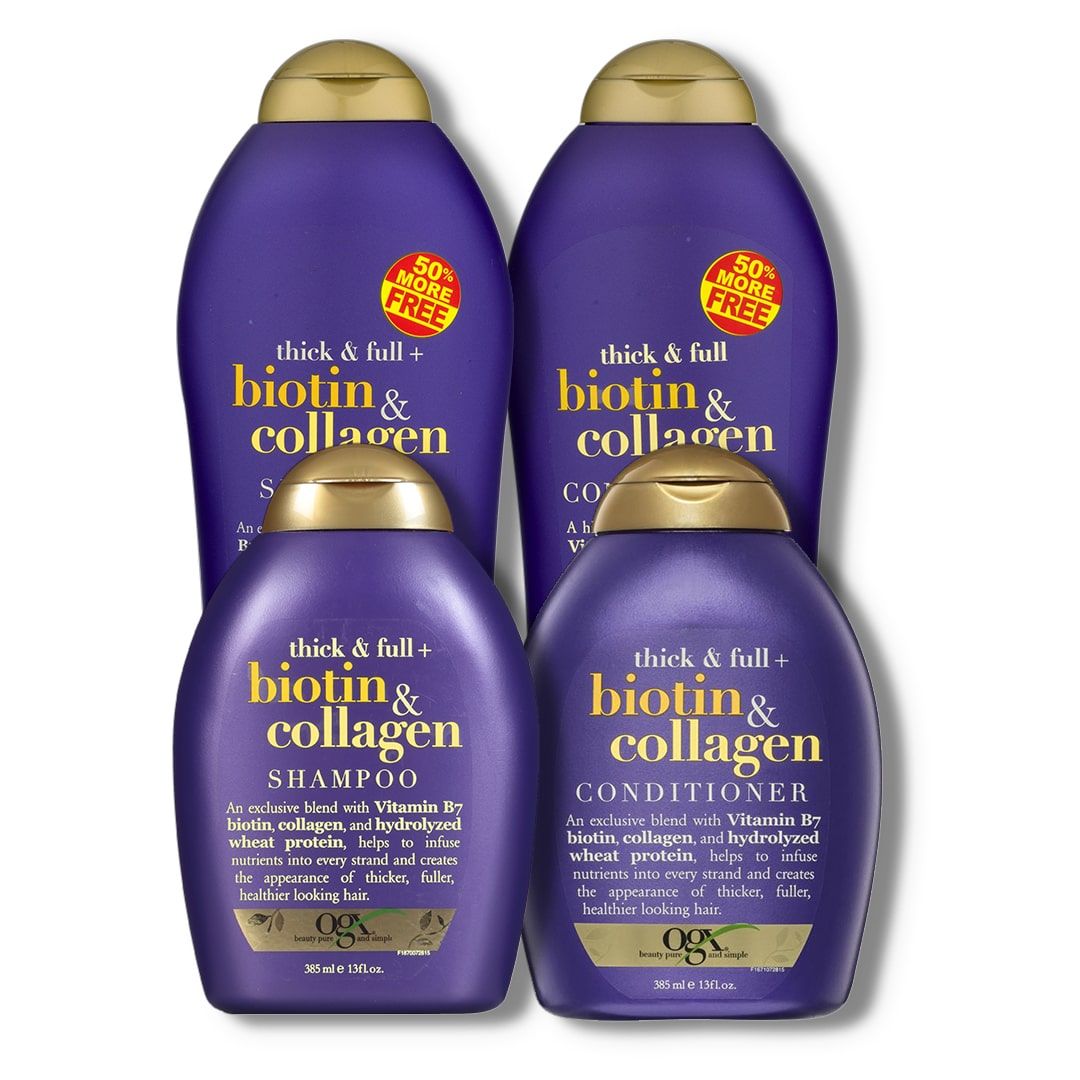 Dầu Gội- Dầu Xả Ogx Beauty Biotin & Collagen