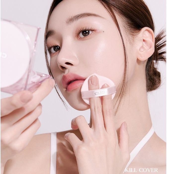  (New 2022) Phấn Nước Che Phủ Căng Mướt Da CLIO Kill Cover Mesh Glow Cushion SPF50 (Kèm lõi thay thế) 