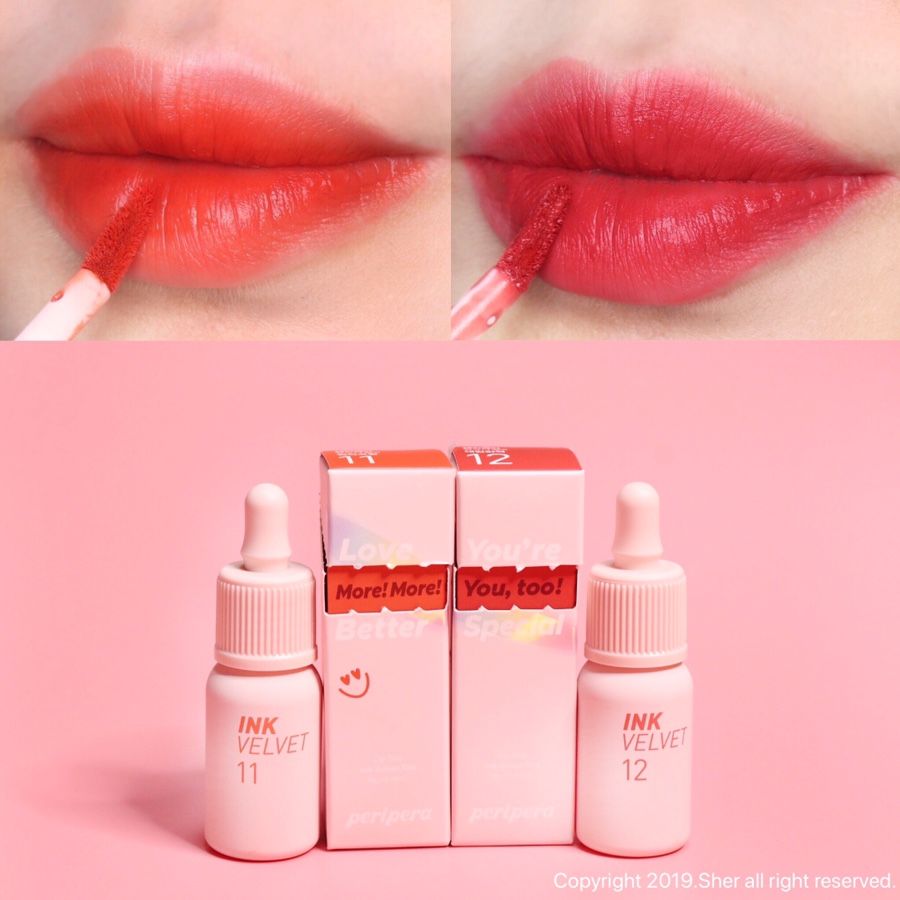 Son Kem Lì Peripera Lip Tint Ink Velvet Tint Mood Blank Collection 4g