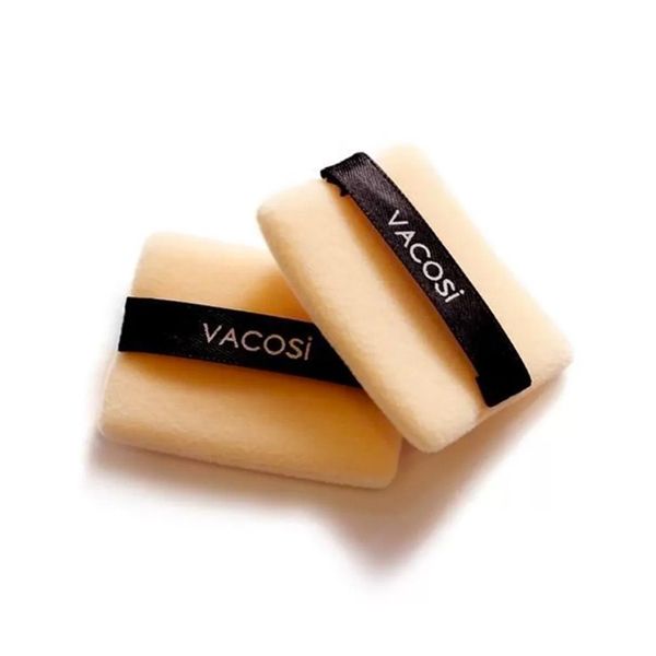  Bông Phấn Khô Vuông Nhỏ Vacosi Small Square Puff (2pcs) [BP02] 