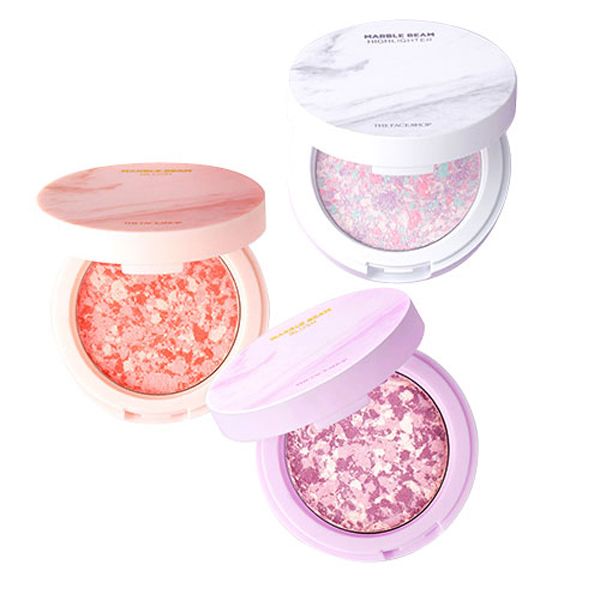 Phấn Má Hồng The Face Shop Marble Beam Blush Highlighter ( 7gr)