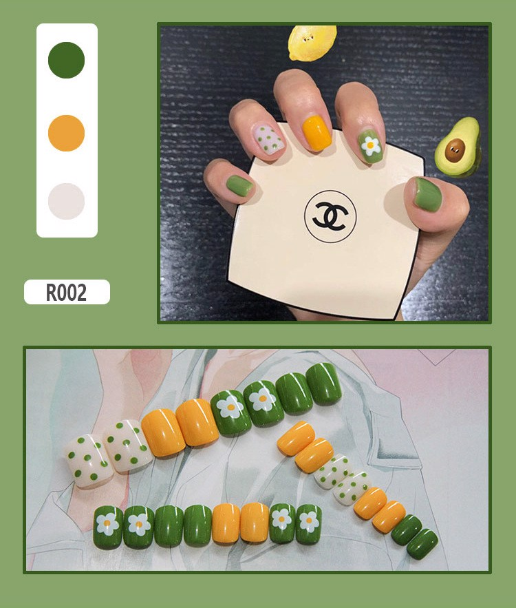 (Update Liên Tục) Set 24 Móng Tay Giả Nails Box Kèm Keo Dán Nội Đia Trung