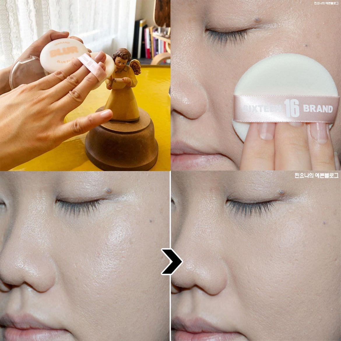 Phấn Phủ Kiềm Dầu 16Brand Blur Pact SPF50+ PA+++