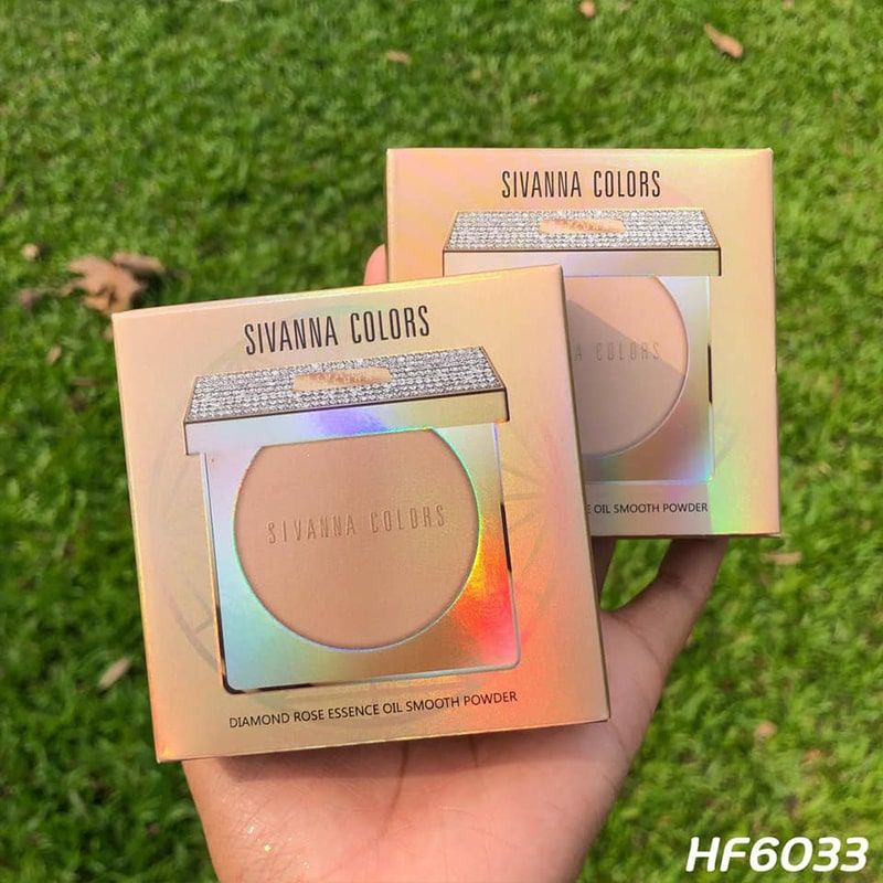 Phấn Phủ Sivanna Colors Diamond Rose Essence Oil Smooth Powder HF6033