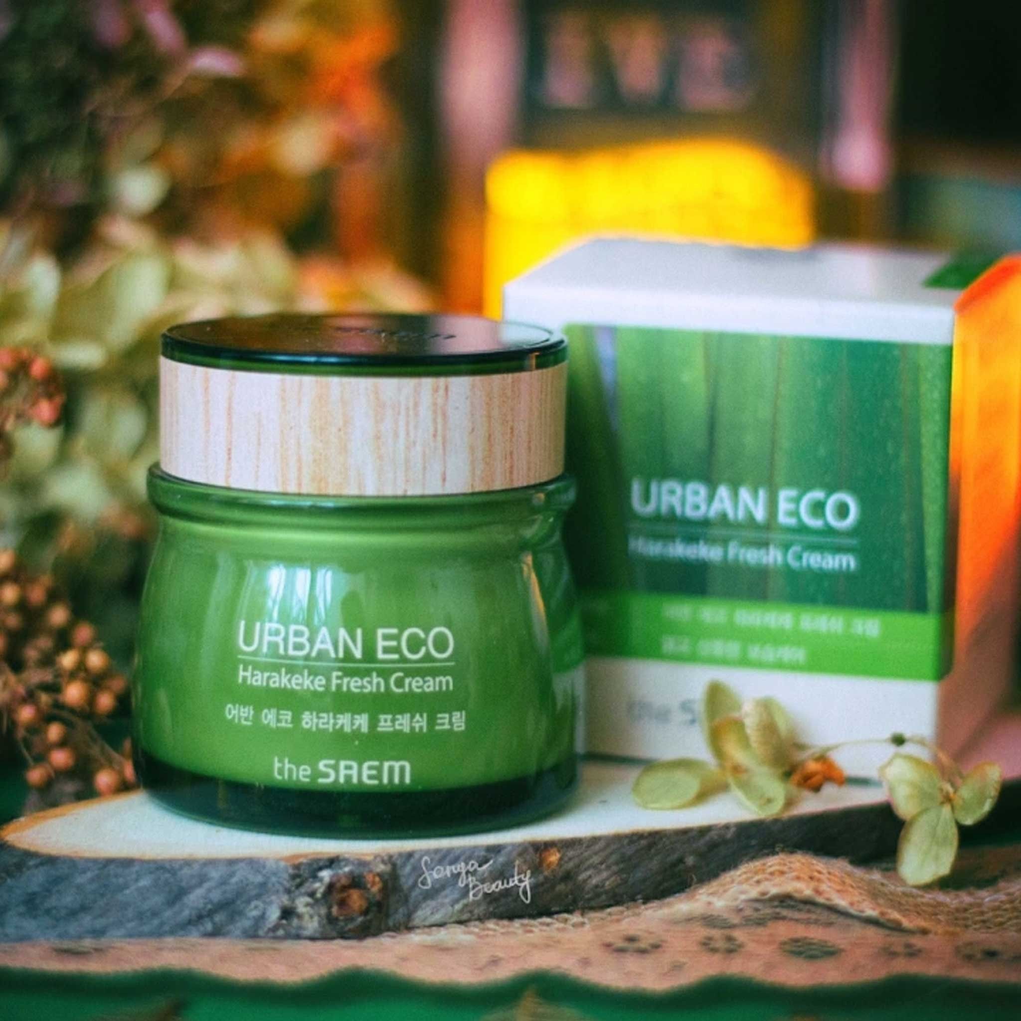 Kem Dưỡng The Saem Urban Eco Harakeke Fresh Cream (60ml)